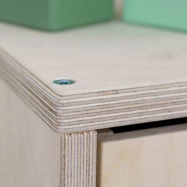 NABOSKY rosa förvaringsenhet 2x4