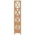 Miniatyrbillede 5 af 7: vidaXL reol med 5 hylder 80x30x146 cm massivt egetræ