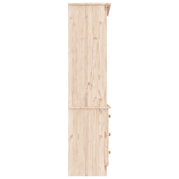 vidaXL bogreol med skuffer ALTA 60x35x142 cm massivt fyrretræ