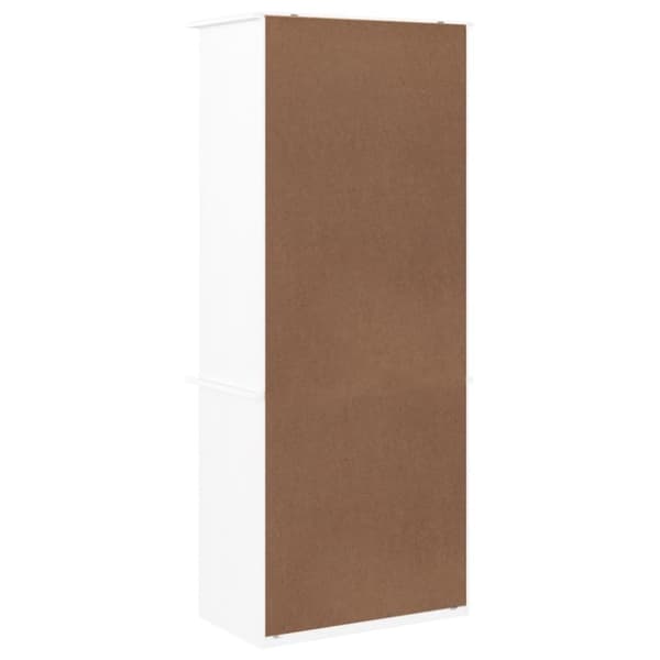 vidaXL Tv-bänk med lådor ALTA 60x35x142 cm vit massiv furu
