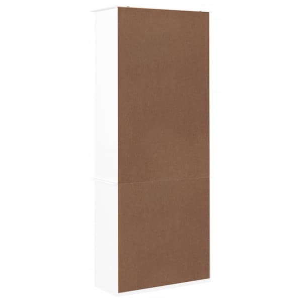 vidaXL bogreol med skufferALTA 77x35x186,5 cm massivt fyrretræ hvid