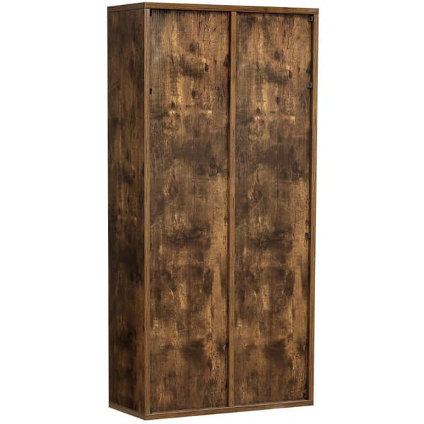 Rootz reol - Opbevaringsskab - 7 rum - Industriel - Træ - Brun - 50 x 24 x 106 cm