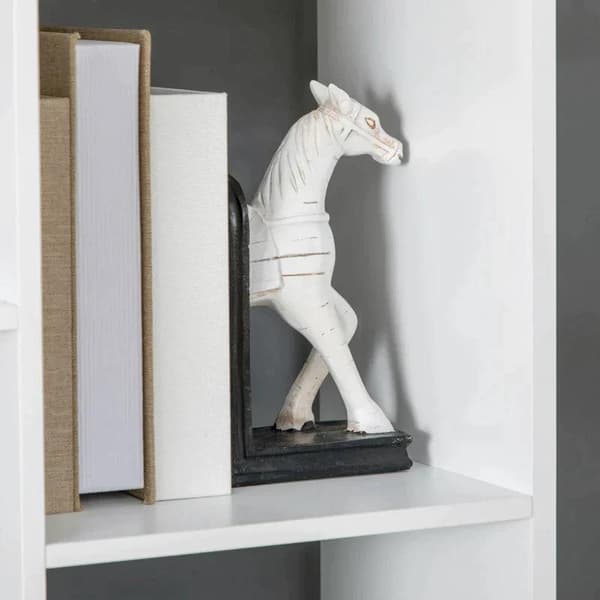 Rootz-kirjahylly - Avohyllyt - 9 hyllyllä - Ja 1 laatikko - MDF - Valkoinen - 60 cm x 26 cm x 158 cm