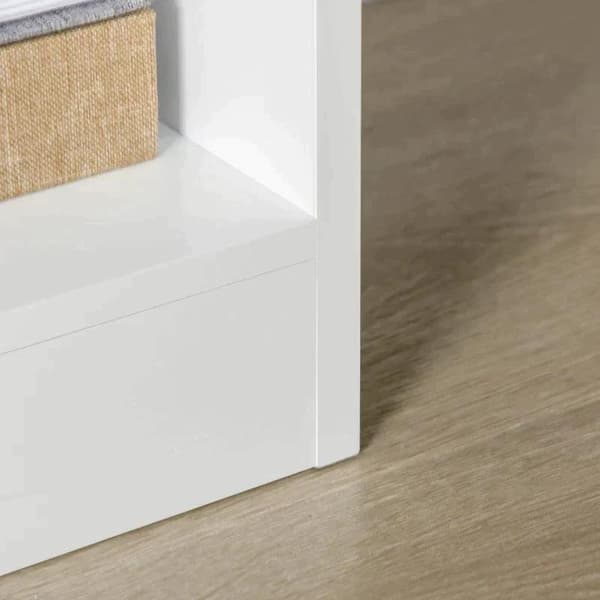 Rootz-kirjahylly - Avohyllyt - 9 hyllyllä - Ja 1 laatikko - MDF - Valkoinen - 60 cm x 26 cm x 158 cm