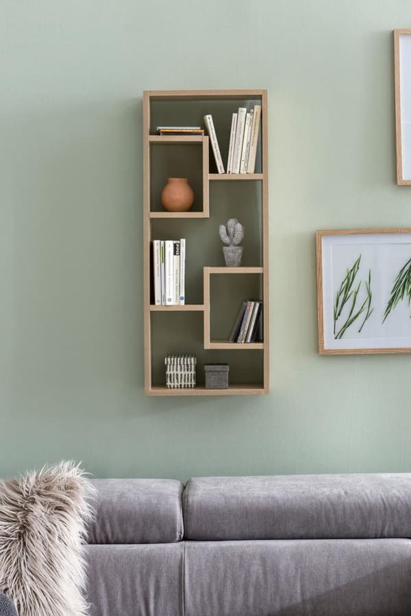 Rootz væghylde Sonoma 36x90x13,5 cm trædesign hængehylde moderne - Fritsvævende væghylde - Træhylde til væggen - boghylde smal - Dekorativ hylde svæve