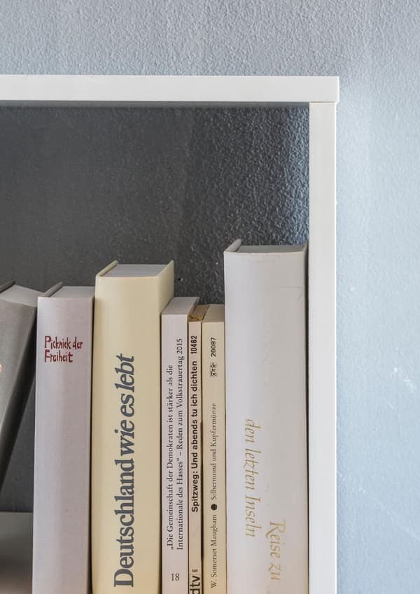 Rootz Design Bokhylla med 9 fack Vit 108 x 104 x 29 cm - Golvhylla trähylla fristående - Mapphylla Divider Cube-hylla modern - Öppen förvaringshylla