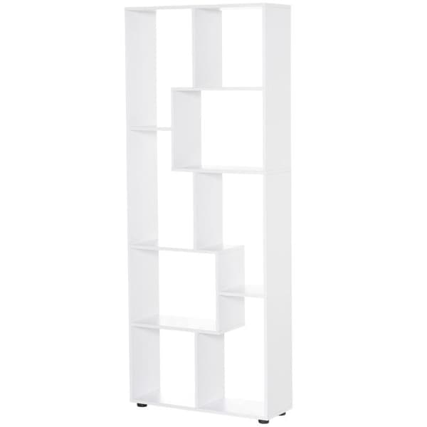 Rootz Bogreol - Reol - 8 hylder - Hvid - 70 Cm X 24 Cm X 178 Cm