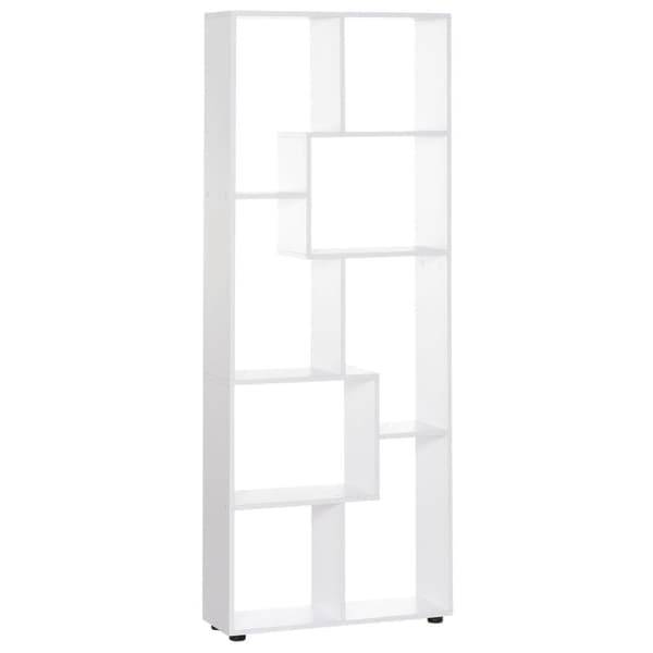Rootz Bogreol - Reol - 8 hylder - Hvid - 70 Cm X 24 Cm X 178 Cm