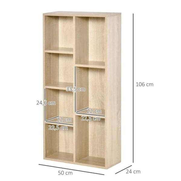 Rootz Bogreol - Stuehylde - Reol - Stående skab - 50 x 24 x 106 cm