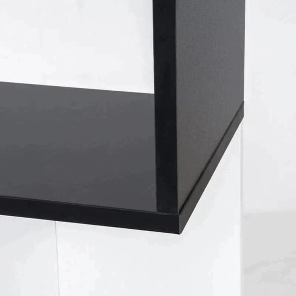 Rootz bogreol - 5-lags bogreol - S-formet reol - reol - sort