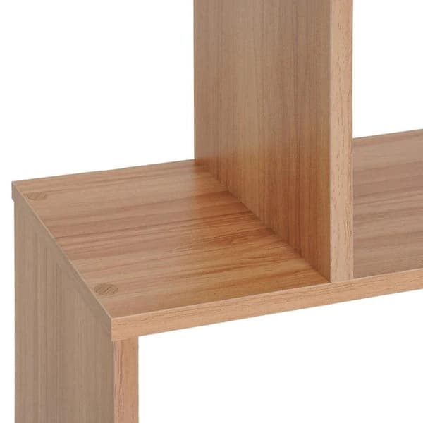 Rootz Bogreol - Væghylde - S-formet hylde - 6 rum - Ståhylde - L80 X B23 X H192 Cm