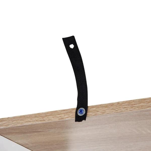 Rootz reol - S Shape reol - 5-lags - Brun/Hvid - 60 cm x 24 cm x 184,5 cm