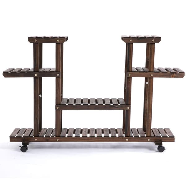 Rootz Planteplanke - Verkoold - Fyrtræ - 48,62 cm x 12,99 cm x 31,49 cm