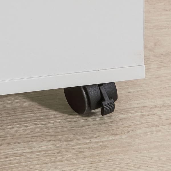 Rootz 3 etagers opbevaringshylde på hjul- Skrivebordsside Printerhylde- Bogreol Sidebord Endebord
