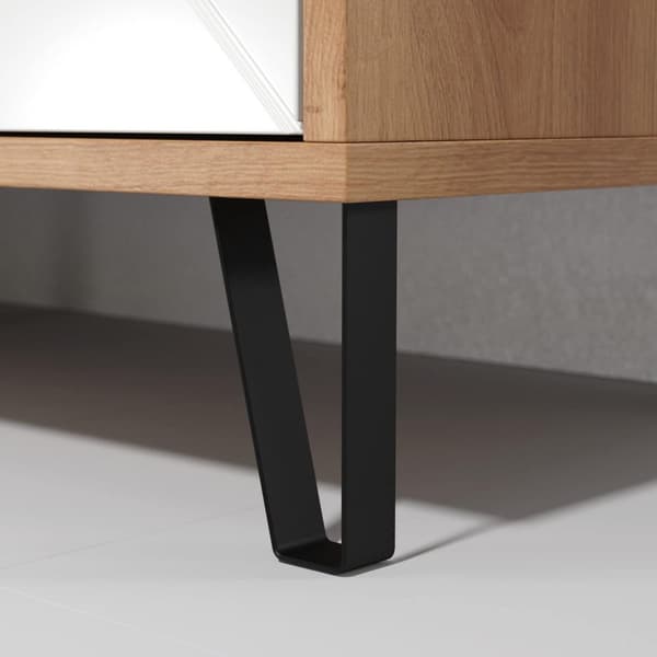 Rootz Living Room Sideboard - Stylish Furniture Piece for Your Home - Elegant Storage Solution in Artisan Oak/White