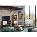 Miniatyrbild 2 av 8: Rootz Living Room Sideboard - Storage Console - TV Cabinet - Oak & White Design - Modern Furniture - Artisan Oak/White - 123x76x40 cm
