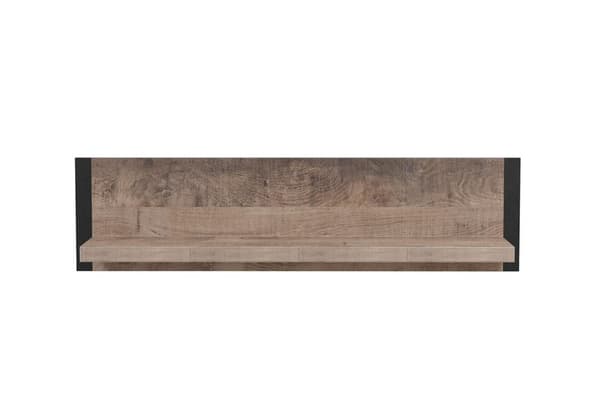 Rootz Stylish Wooden Wall Board - Furniture - Board Piece - Brown Tobacco - 110 x 28 x 23 cm