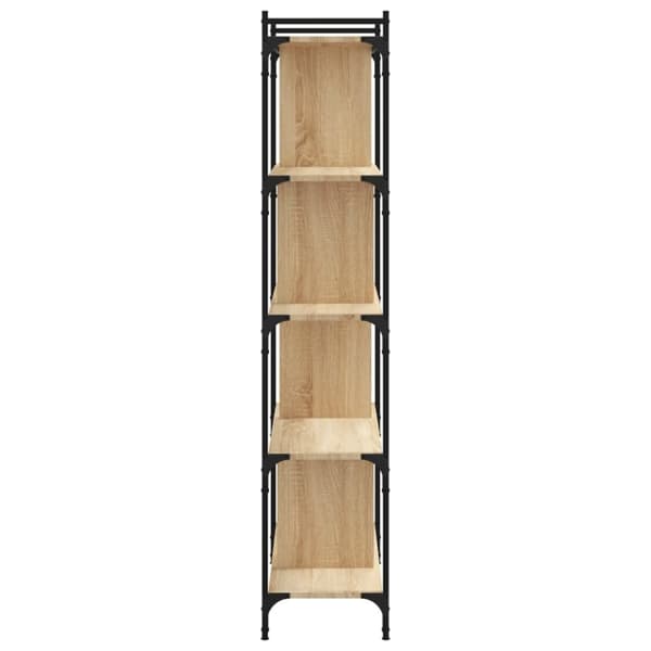 vidaXL Bokhylle 5 etasjer sonoma eik 76x32x158 cm konstruert tre