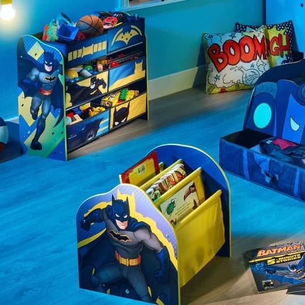 BATMAN Bokhylla med fickor för barn