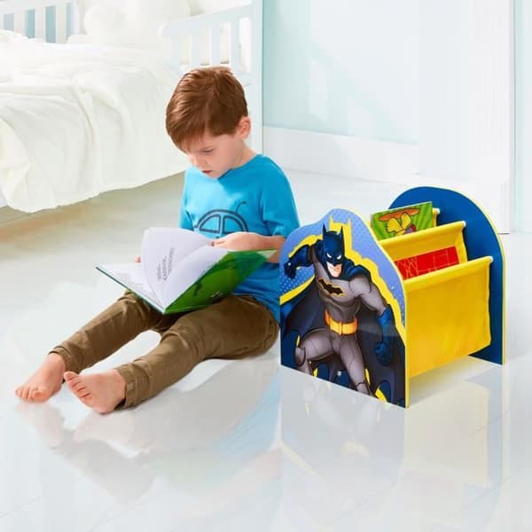 BATMAN Bokhylla med fickor för barn