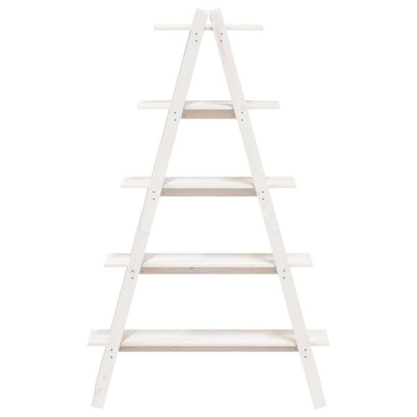 vidaXL Hylla A-formad 5 hyllor 110x40x180,5 cm massiv furu