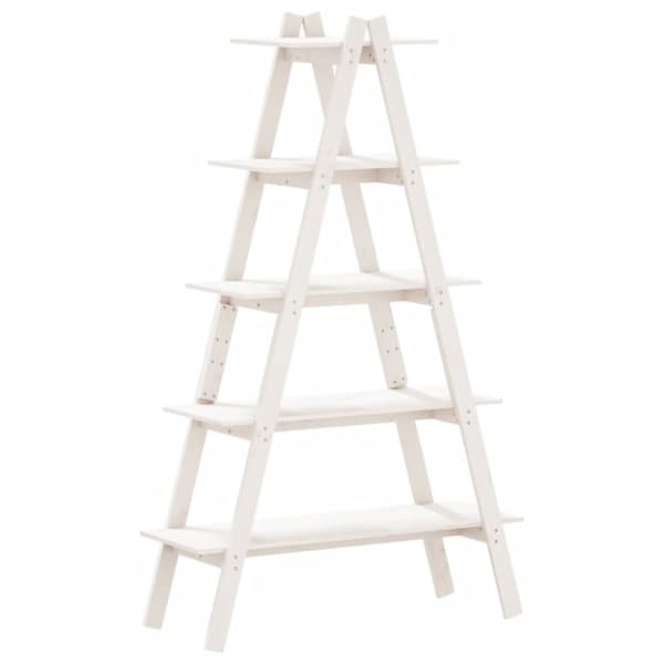 vidaXL Hylla A-formad 5 hyllor 110x40x180,5 cm massiv furu