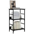 Miniatyrbillede 3 af 10: vidaXL bogreol 50x33x82 cm konstrueret træ sort