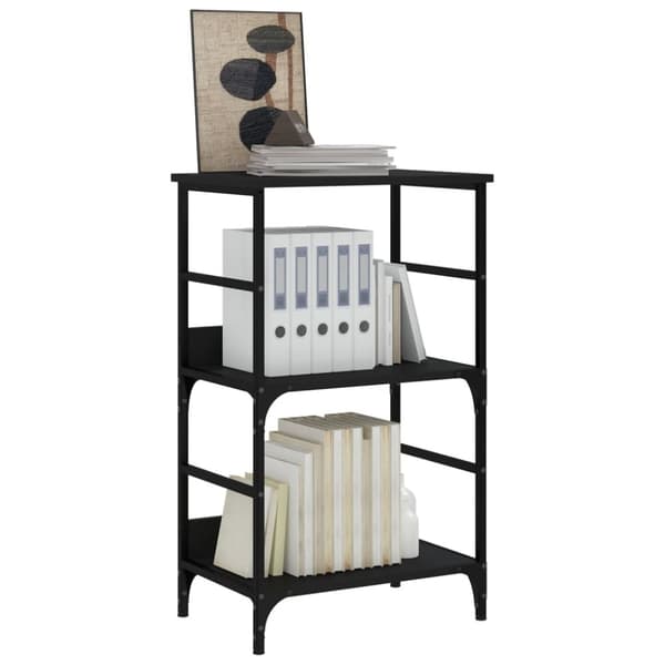vidaXL bogreol 50x33x82 cm konstrueret træ sort