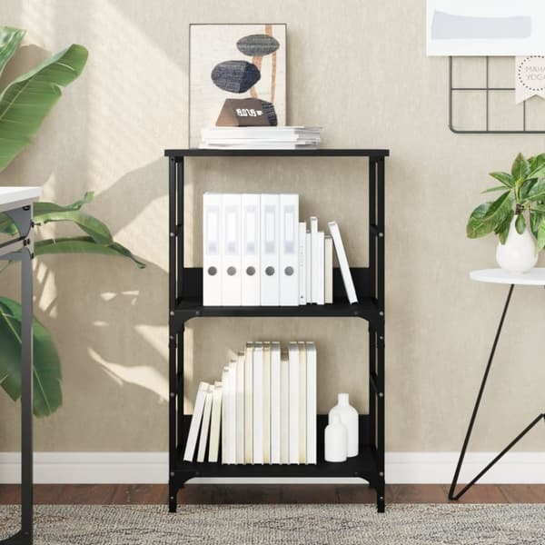 vidaXL bogreol 50x33x82 cm konstrueret træ sort