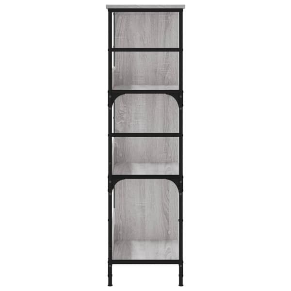 vidaXL bogreol 78,5x33x117,5 cm konstrueret træ grå sonoma-eg
