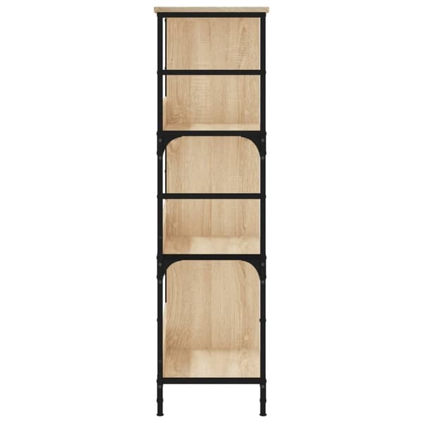 vidaXL Bokhylla sonoma-ek 78,5x33x117,5 cm konstruerat trä