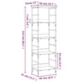 Miniatyrbilde 9 av 10: vidaXL Bokhylle svart 50x33x153 cm konstruert tre