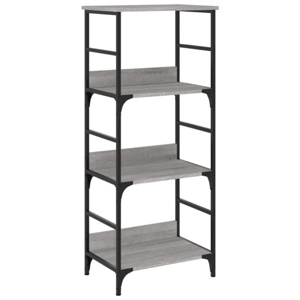 vidaXL bogreol 50x33x117,5 cm konstrueret træ grå sonoma-eg