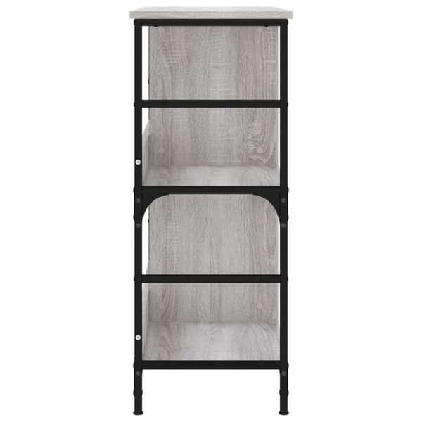 vidaXL bogreol 78,5x33x82 cm konstrueret træ grå sonoma-eg
