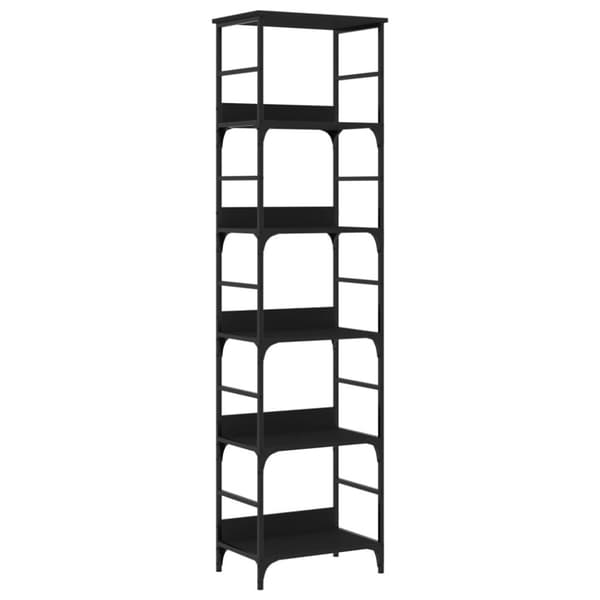 vidaXL bogreol 50x33x188,5 cm konstrueret træ sort