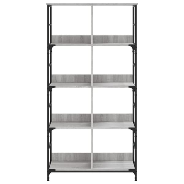vidaXL bogreol 78,5x33x153 cm konstrueret træ grå sonoma-eg