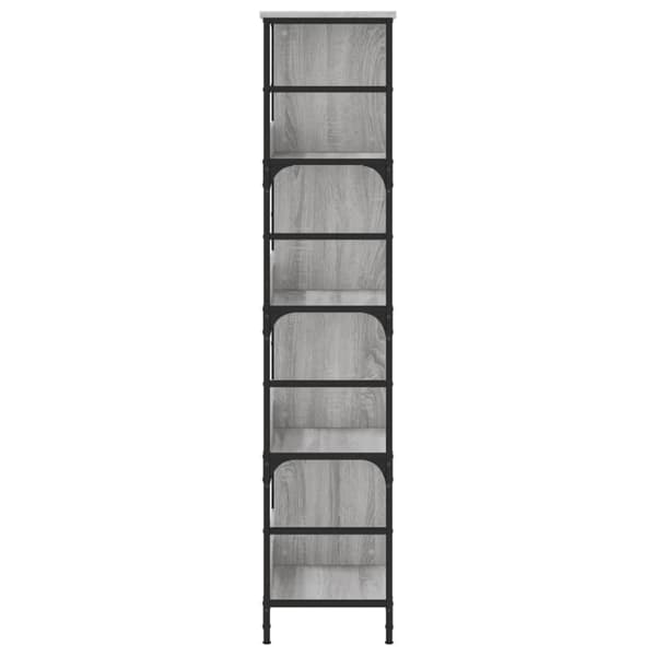 vidaXL bogreol 78,5x33x153 cm konstrueret træ grå sonoma-eg