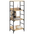 Miniatyrbillede 3 af 10: vidaXL bogreol 50x33x117,5 cm konstrueret træ sonoma-eg