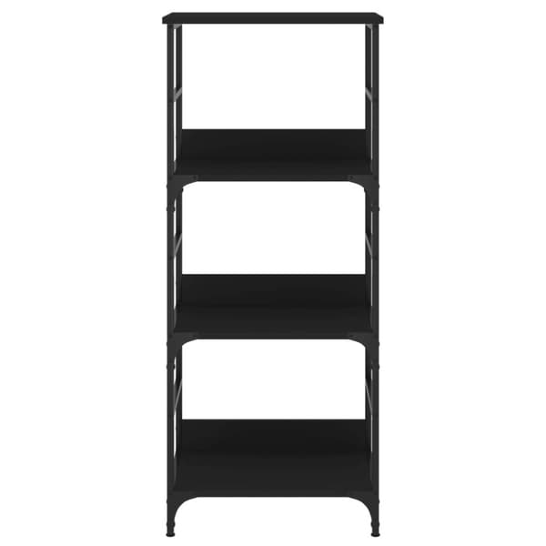 vidaXL bogreol 50x33x117,5 cm konstrueret træ sort