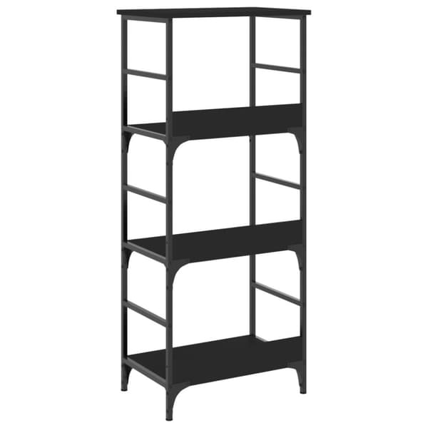 vidaXL bogreol 50x33x117,5 cm konstrueret træ sort