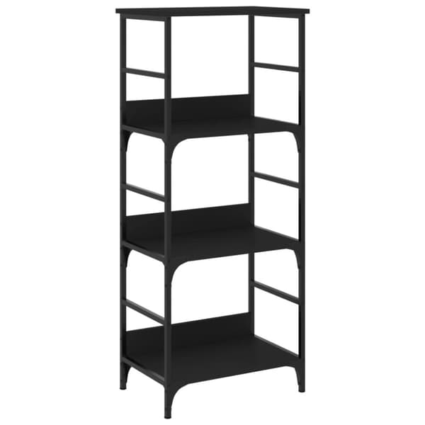 vidaXL bogreol 50x33x117,5 cm konstrueret træ sort