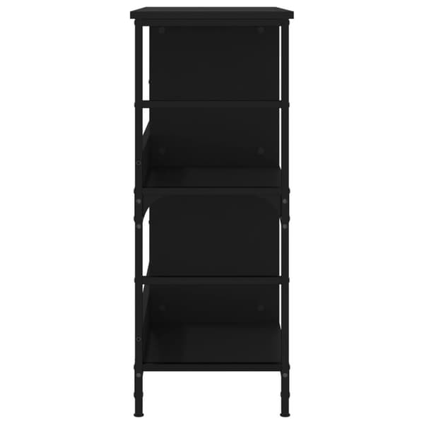 vidaXL bogreol 78,5x33x82 cm konstrueret træ sort