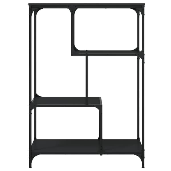 vidaXL bogreol 81x36x115 cm konstrueret træ og jern sort