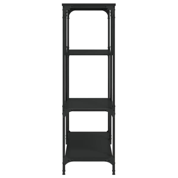 vidaXL bogreol 81x36x115 cm konstrueret træ og jern sort