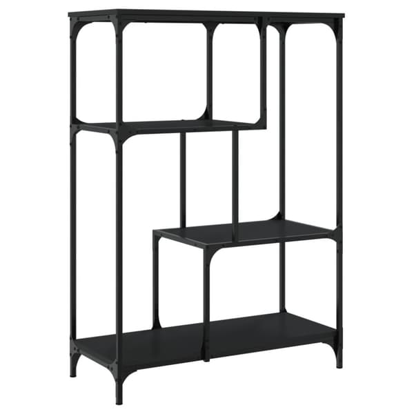 vidaXL bogreol 81x36x115 cm konstrueret træ og jern sort
