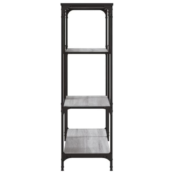 vidaXL bogreol 81x36x115 cm konstrueret træ og jern grå sonoma-eg