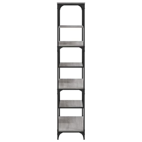 vidaXL bogreol 81x36x176 cm konstrueret træ grå sonoma-eg