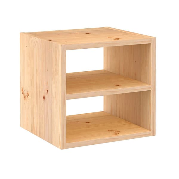 Astigarraga Hyllor Modulär + Hylla Mitten Tall Fast 1 Cube Brun