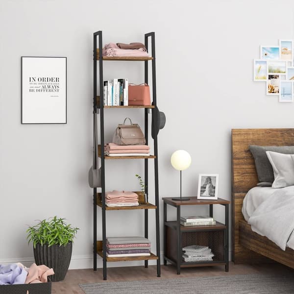 Rootz multifunktionelt opbevaringsstativ - Reol - Displayhylde - Stilfuld og holdbar - Alsidig og sikker - Nem vedligeholdelse - 40 cm x 170 cm x 36 c