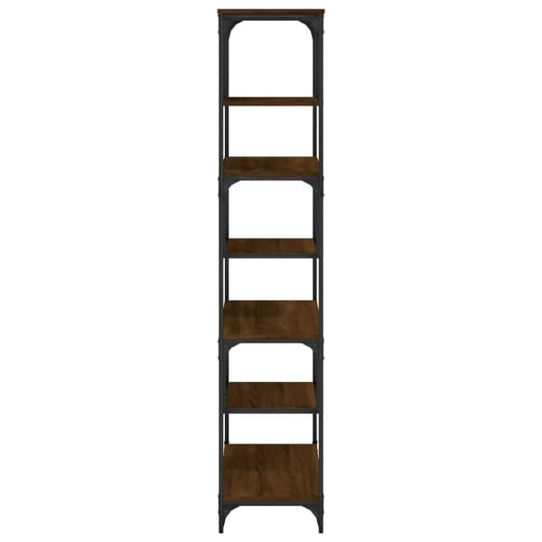 vidaXL bogreol 81x36x176 cm konstrueret træ brun egetræsfarve